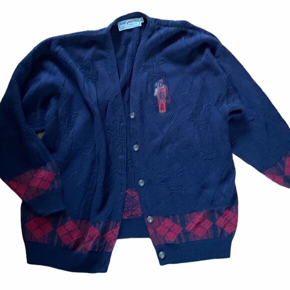 Unique vintage golf cardigan ladies xl - Picture 1 of 3